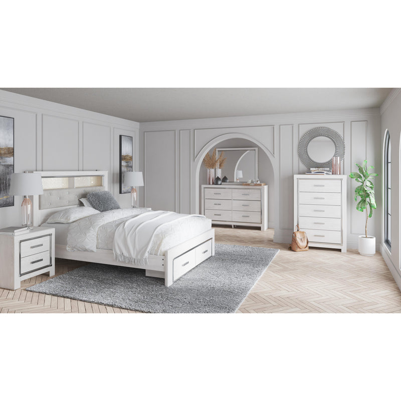 Signature Design by Ashley Altyra Queen Upholstered Bookcase Bed with Storage B2640-65/B2640-54S/B2640-95/B100-13 IMAGE 6