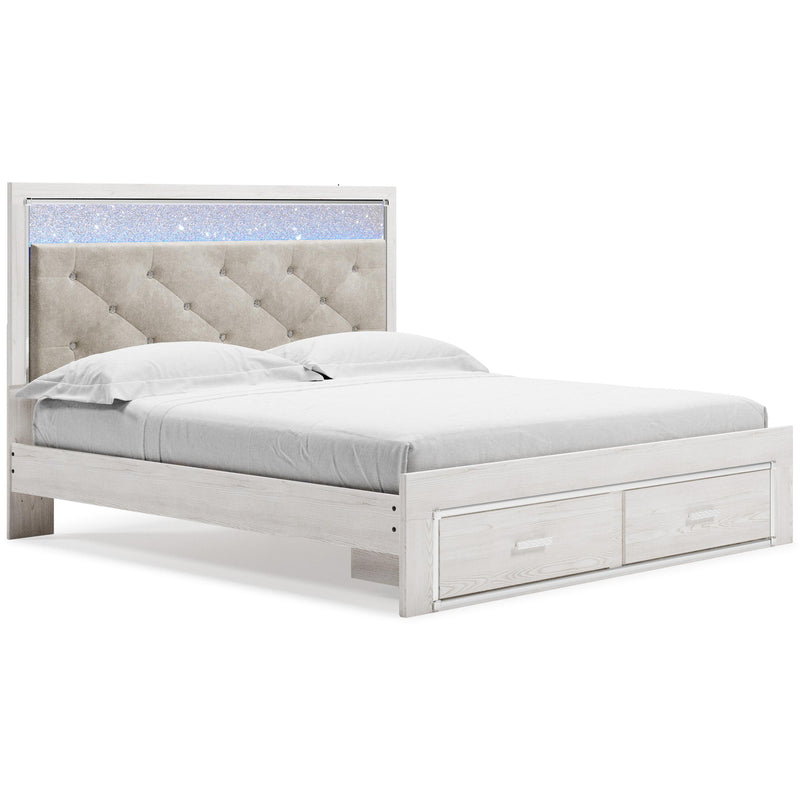 Signature Design by Ashley Altyra King Upholstered Panel Bed with Storage B2640-58/B2640-56S/B2640-95/B100-14 IMAGE 1