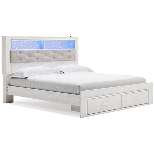 Signature Design by Ashley Altyra King Upholstered Bookcase Bed with Storage B2640-69/B2640-56S/B2640-95/B100-14 IMAGE 1