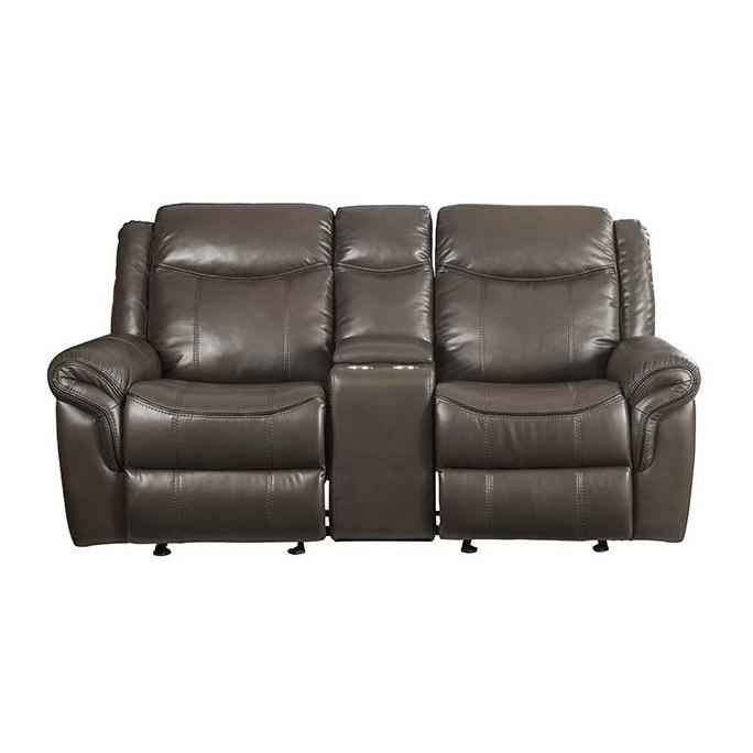 Acme Furniture Lydia Reclining Leather Air Loveseat LV00655 IMAGE 3