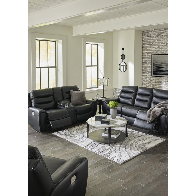 Signature Design by Ashley Warlin Power Reclining Leather Look Loveseat 6110518 IMAGE 12