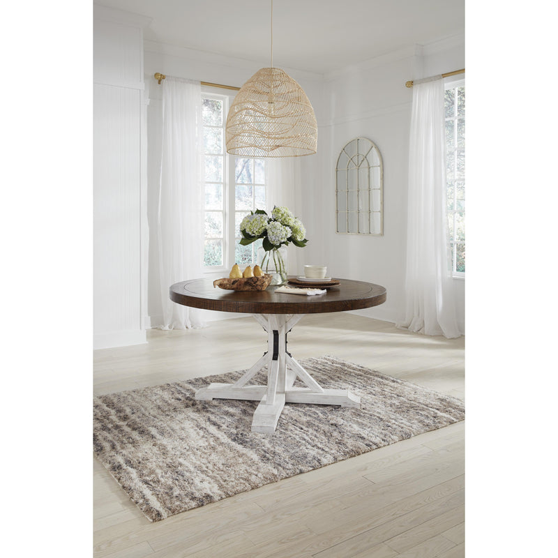 Signature Design by Ashley Round Valebeck Dining Table with Pedestal Base D546-50T/D546-50B IMAGE 4