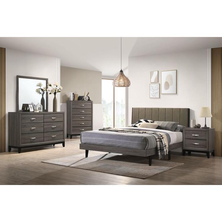 Acme Furniture Valdemar Queen Upholstered Panel Bed BD00571Q IMAGE 5