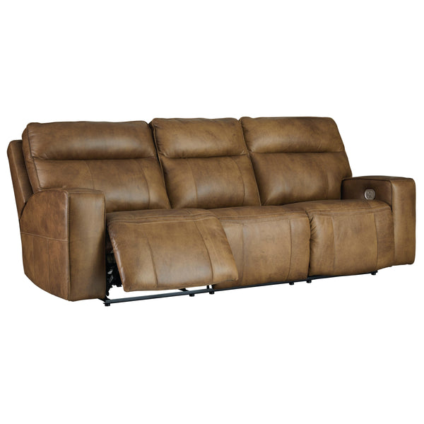 Signature Design by Ashley Game Plan Power Reclining Leather Sofa U1520615 IMAGE 1