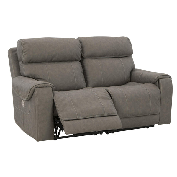 Signature Design by Ashley Starbot Power Reclining Leather Look Loveseat 2350158/2350162 IMAGE 1