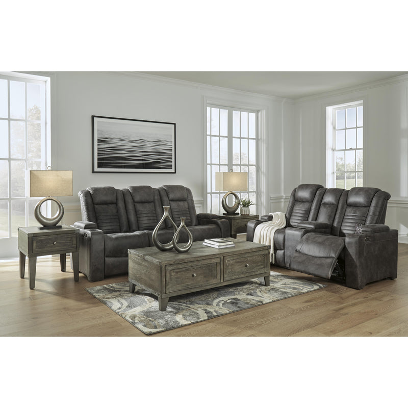 Signature Design by Ashley Soundcheck Power Reclining Leather Look Loveseat 3060618 IMAGE 18