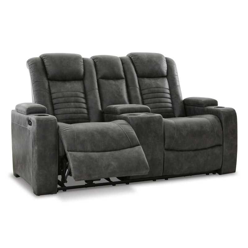 Signature Design by Ashley Soundcheck Power Reclining Leather Look Loveseat 3060618 IMAGE 2