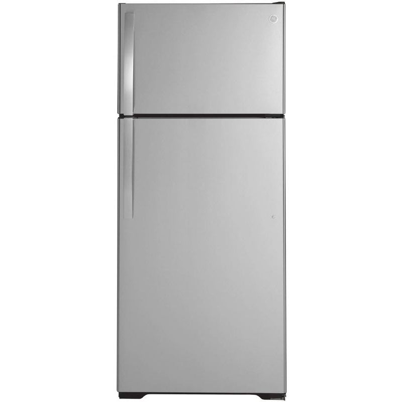 GE 28-inch, 17.5 cu. ft. Freestanding Top Freezer Refrigerator GTS18HYNRFS IMAGE 1