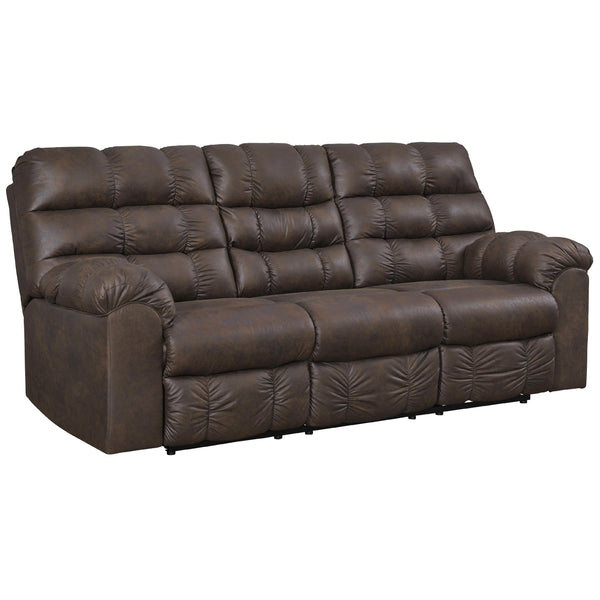 Signature Design by Ashley Derwin Reclining Leather Look Sofa 2840189 IMAGE 1