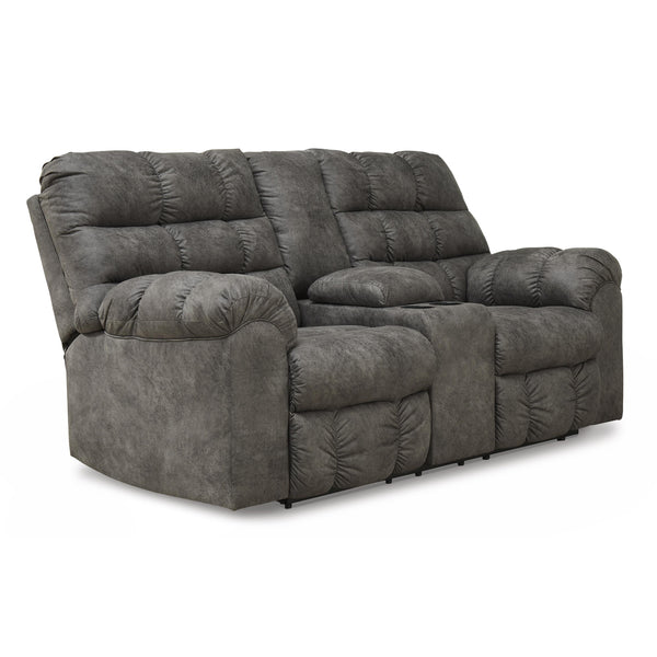 Signature Design by Ashley Derwin Reclining Leather Look Loveseat 2840294 IMAGE 1