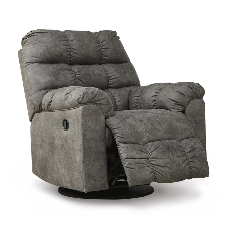Signature Design by Ashley Derwin Swivel Glider Leather Look Recliner 2840228 IMAGE 2