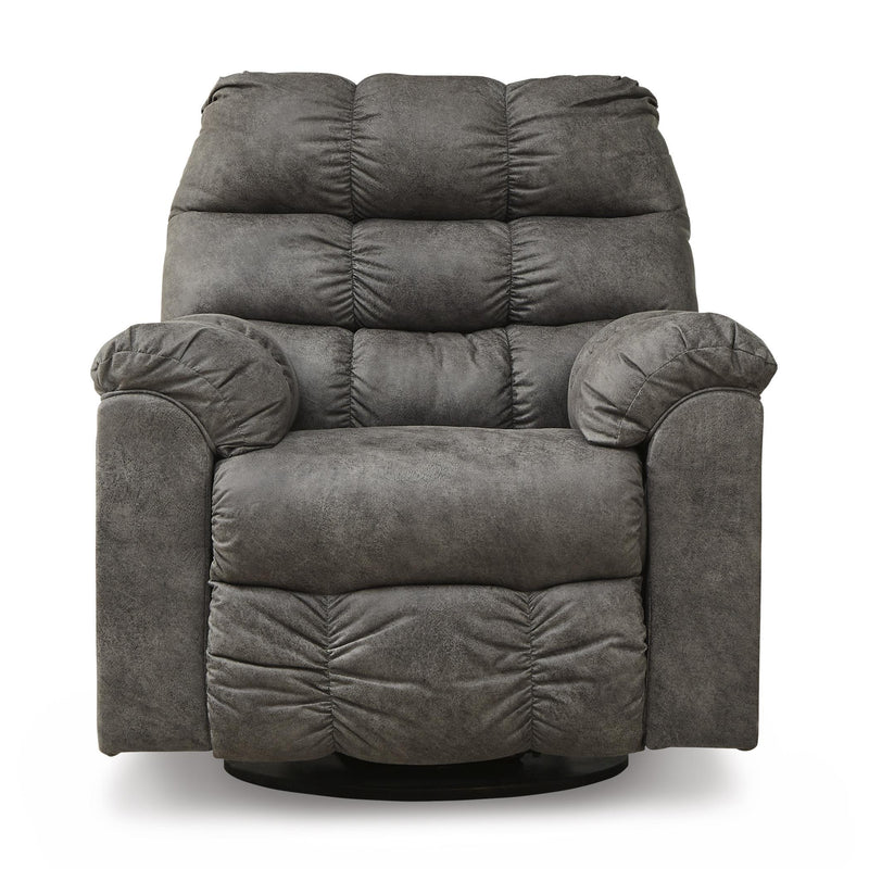 Signature Design by Ashley Derwin Swivel Glider Leather Look Recliner 2840228 IMAGE 3