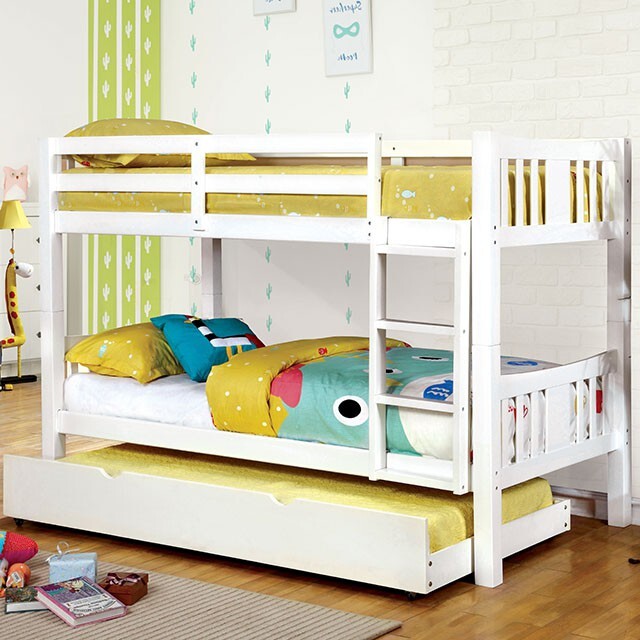 Furniture of America Kids Beds Bunk Bed CM-BK929WH-BED-VN IMAGE 1