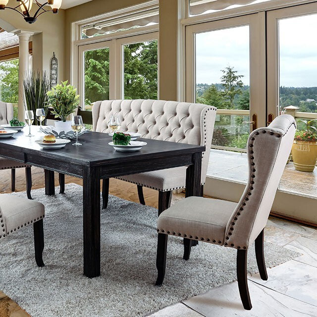 Furniture of America Sania Dining Table CM3324BK-T-84-VN IMAGE 1