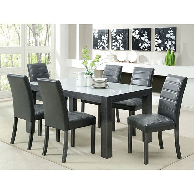 Furniture of America Triangle Elise Dining Table CM3553GY-T-TABLE IMAGE 2