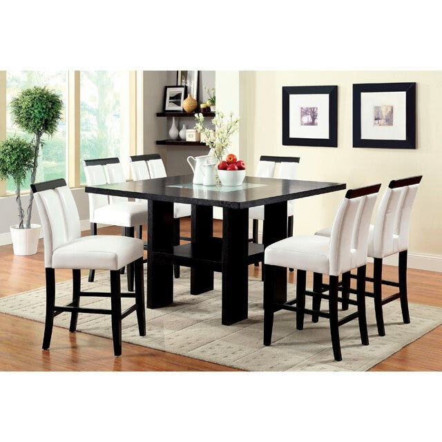 Furniture of America Square Luminar Counter Height Dining Table CM3559PT IMAGE 1