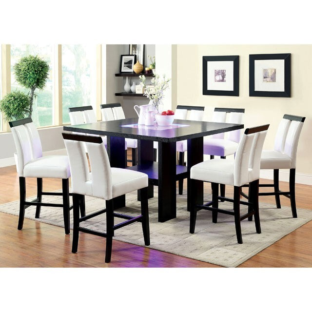 Furniture of America Square Luminar Counter Height Dining Table CM3559PT IMAGE 4