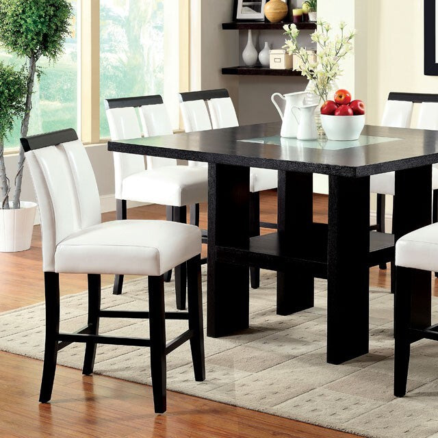 Furniture of America Square Luminar Counter Height Dining Table CM3559PT IMAGE 5