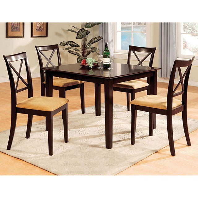 Furniture of America Square Melbourne Dining Table CM3838DK-T IMAGE 4