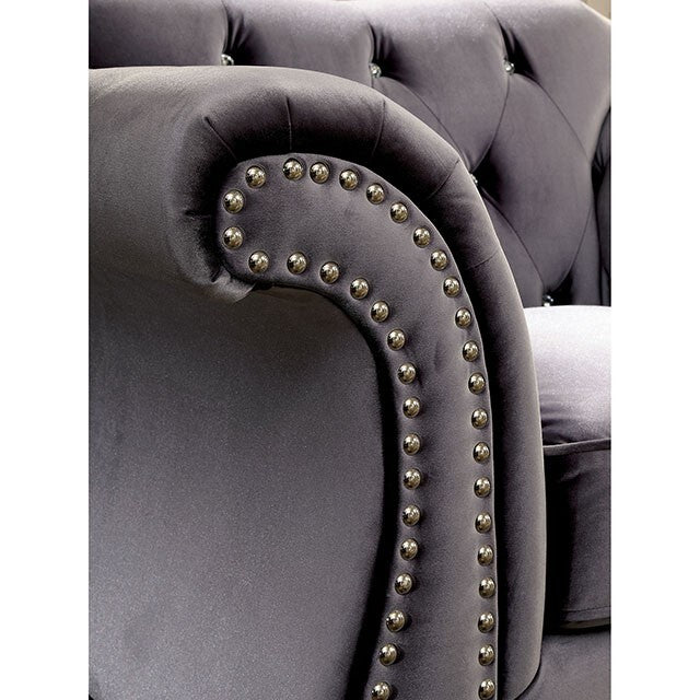 Furniture of America Jolanda Stationary Fabric Chair CM6159GY-CH-VN IMAGE 2
