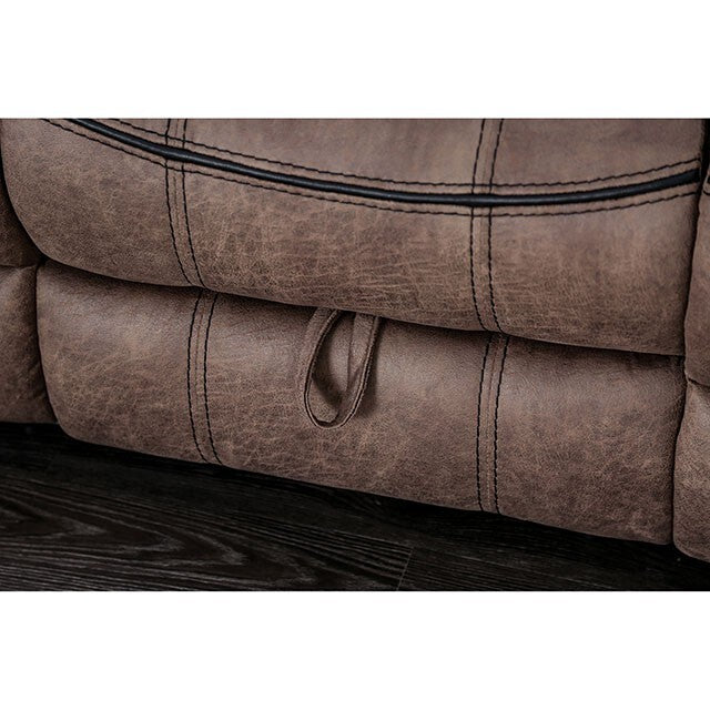 Furniture of America Celia Reclining Leather Look Loveseat CM6583-LV IMAGE 4