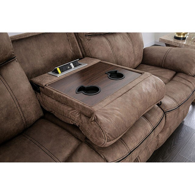 Furniture of America Celia Reclining Leather Look Loveseat CM6583-LV IMAGE 8