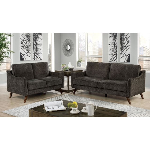 Furniture of America Maxime Stationary Fabric Sofa CM6971DG-SF IMAGE 2