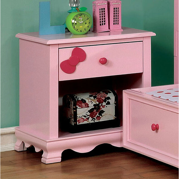 Furniture of America Dani 1-Drawer Kids Nightstand CM7159PK-N-VN IMAGE 1