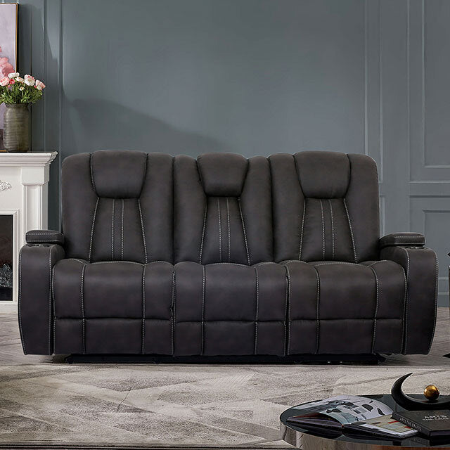Furniture of America Amirah Reclining Fabric Sofa CM9903-SF IMAGE 1