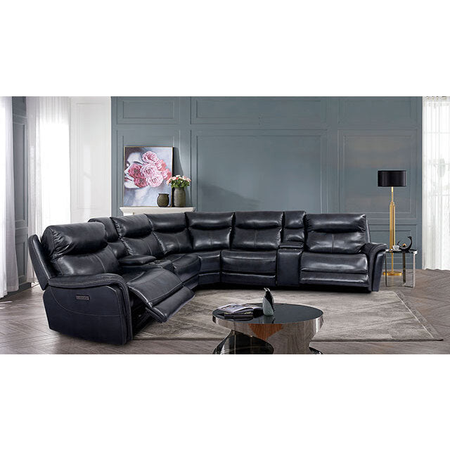 Furniture of America Braylee Power Reclining Leather Sectional CM9904-SECT IMAGE 3