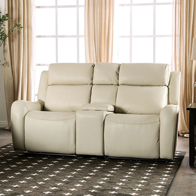Furniture of America Barclay Power Reclining Leather Look Loveseat CM9907-LV-PK IMAGE 1