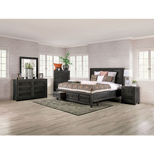 Furniture of America Oakridge 5-Drawer Chest EM7074DG-C IMAGE 2