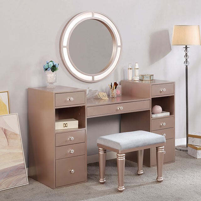 Furniture of America Yasmine Vanity Set FOA-DK5683PK-PK IMAGE 1