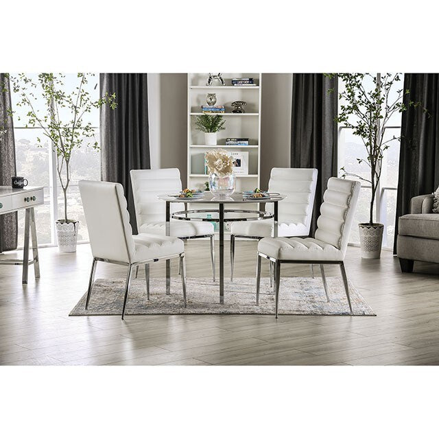 Furniture of America Round Serena Dining Table FOA3797RT IMAGE 2