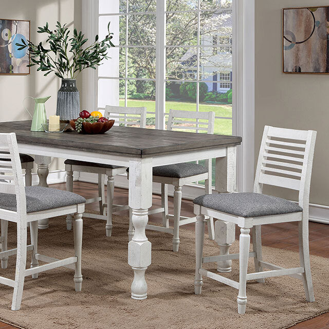 Furniture of America Calabria Counter Height Dining Table FOA3908PT IMAGE 1