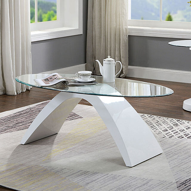 Furniture of America Nahara Coffee Table FOA4042WH-C-TABLE IMAGE 1