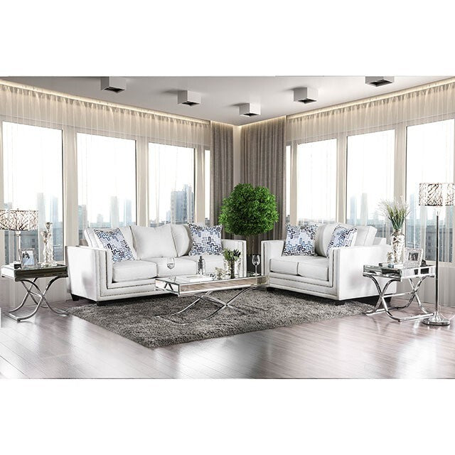 Furniture of America Ilse Stationary Fabric Sofa SM2675-SF IMAGE 1