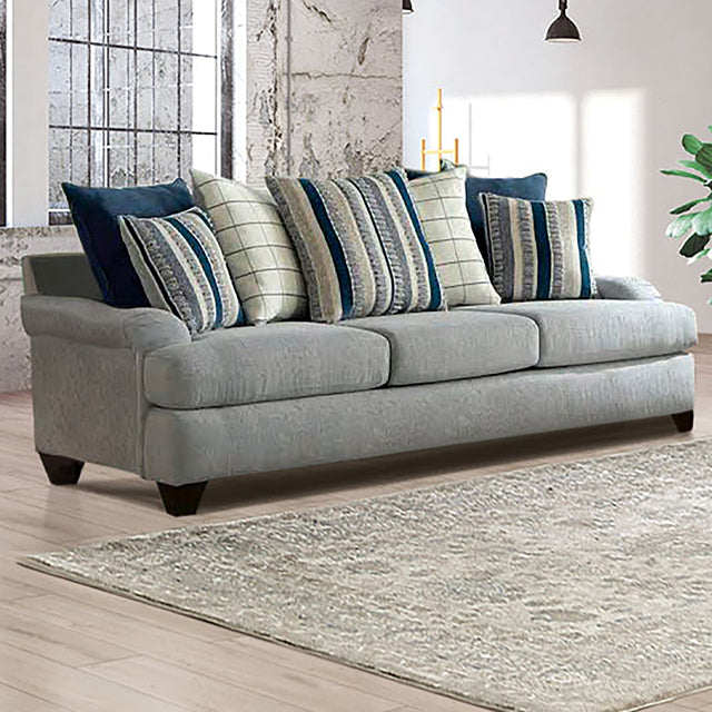 Furniture of America Plaistow Stationary Fabric Sofa SM5189-SF IMAGE 1