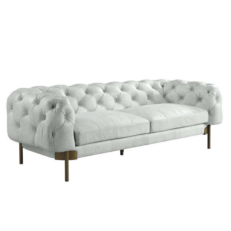 Acme Furniture Ragle Stationary Leather Sofa LV01021 IMAGE 1