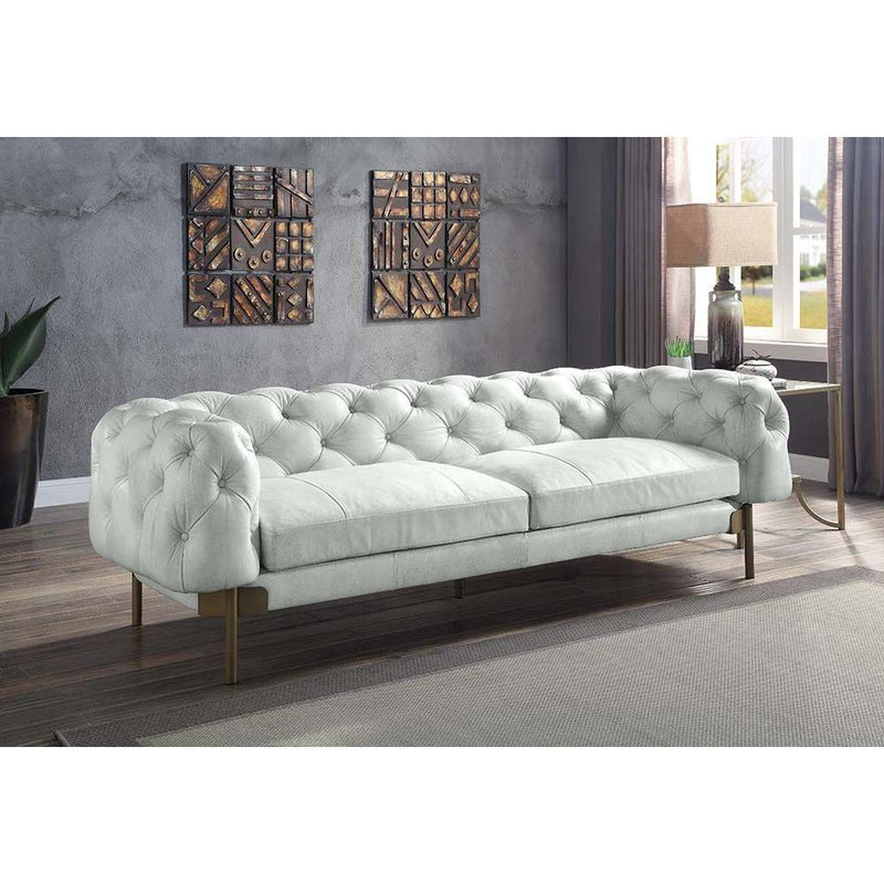 Acme Furniture Ragle Stationary Leather Sofa LV01021 IMAGE 6