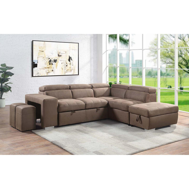 Acme Furniture Acoose Fabric Storage Ottoman LV01026 IMAGE 2