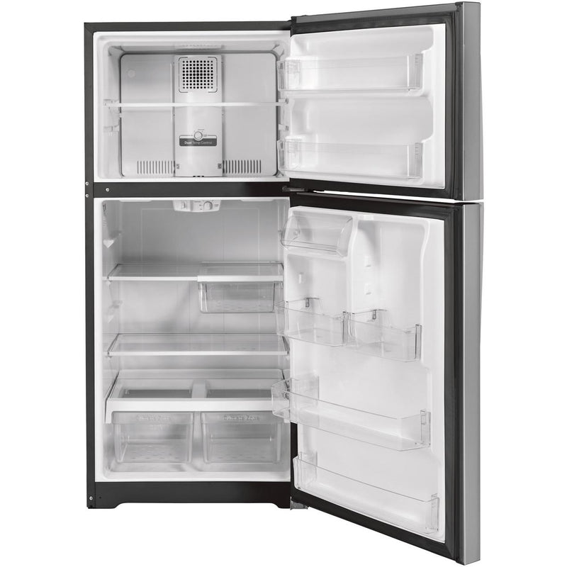 GE 30-inch, 19.2 cu. ft. Top Freezer Refrigerator GTS19KYNRFS IMAGE 2