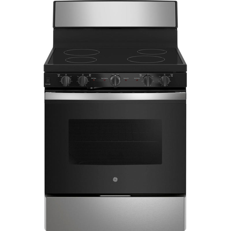 GE 30-inch Freestanding Electric Range with Radiant Smooth Cooktop JB480STSS IMAGE 1