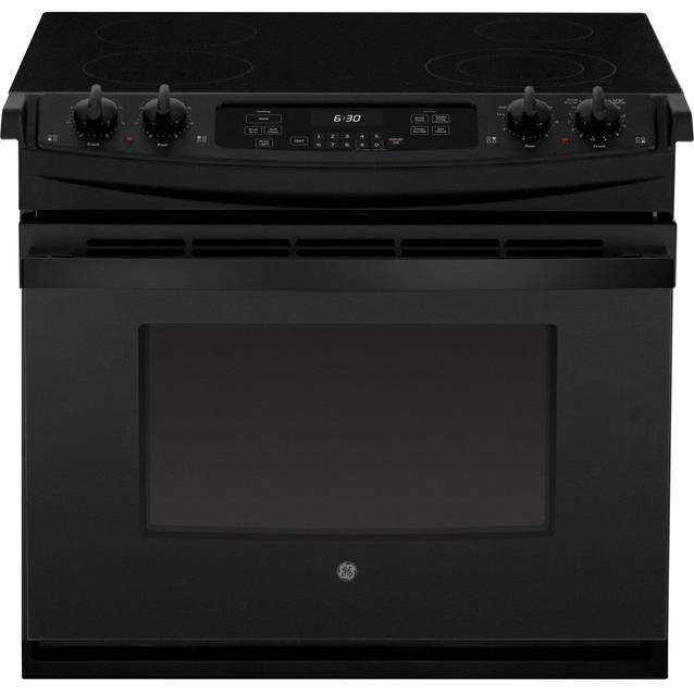 GE 30-inch, Drop-In Electric Range with Ceramic Glass Cooktop JD630DTBB IMAGE 1